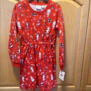 Festive Red Kids Dress